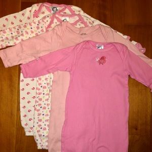 Lot of sleep gowns / sacks (4), sz 0-6 mos